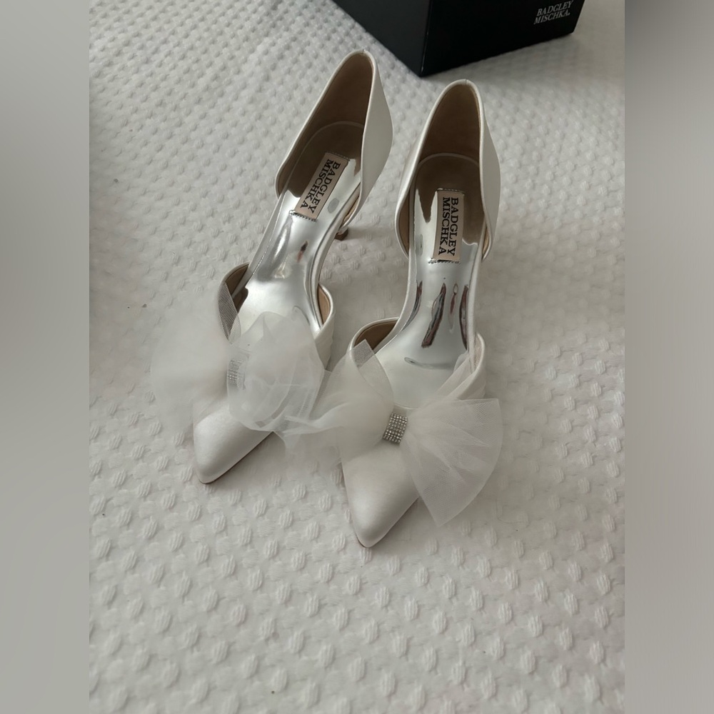 Badgley mishka wedding shoe